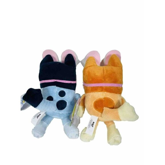 Bluey & Bingo Bunny Plush With Glasses 10" 2 Pack - Picture 2 of 12